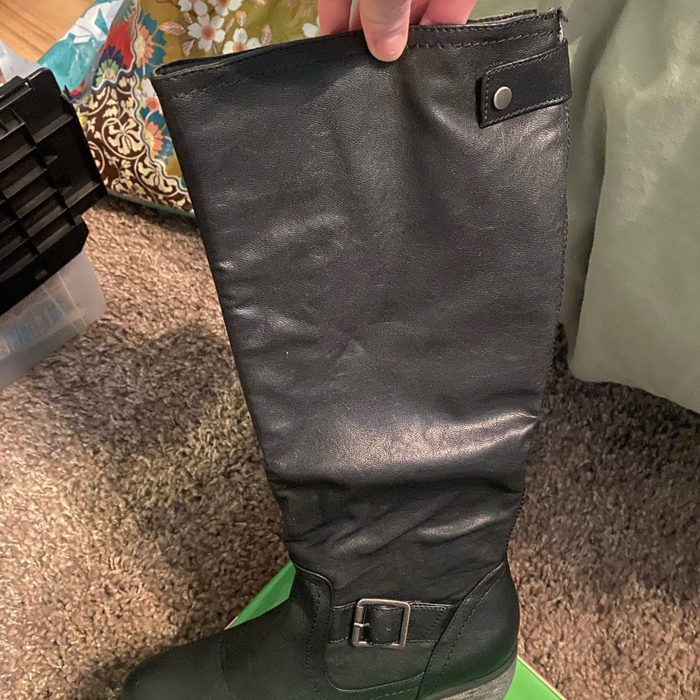 Rampage Black Heeled Boots